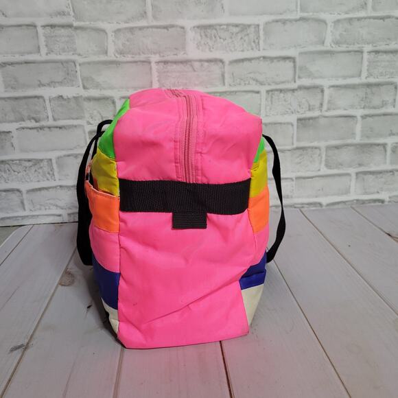 Vintage 80s 90s Hawaii Michael Parks Neon Soft Cooler Bag - Picture 5 of 8